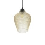 GLOBOSTAR® SKLO 206-0025 Μοντέρνο Κρεμαστό Φωτιστικό Οροφής με Ντουί 1 x E27 AC 220-240V IP20 - Mελί - Μ22 x Π22 x Υ31cm - Image 7