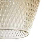 GLOBOSTAR® SKLO 206-0025 Μοντέρνο Κρεμαστό Φωτιστικό Οροφής με Ντουί 1 x E27 AC 220-240V IP20 - Mελί - Μ22 x Π22 x Υ31cm - Image 8