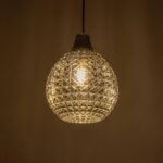 GLOBOSTAR® BASTIK 206-0026 Μοντέρνο Κρεμαστό Φωτιστικό Οροφής με Ντουί 1 x E27 AC 220-240V IP20 - Μαύρο Φιμέ - Μ22 x Π22 x Υ26cm - Image 3