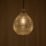 GLOBOSTAR® BASTIK 206-0027 Μοντέρνο Κρεμαστό Φωτιστικό Οροφής με Ντουί 1 x E27 AC 220-240V IP20 - Mελί - Μ22 x Π22 x Υ26cm - Image 3