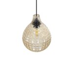 GLOBOSTAR® BASTIK 206-0027 Μοντέρνο Κρεμαστό Φωτιστικό Οροφής με Ντουί 1 x E27 AC 220-240V IP20 - Mελί - Μ22 x Π22 x Υ26cm - Image 7