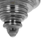 GLOBOSTAR® CORTE 206-0028 Μοντέρνο Κρεμαστό Φωτιστικό Οροφής με Ντουί 1 x E27 AC 220-240V IP20 - Μαύρο Φιμέ - Μ25 x Π25 x Υ30cm - Image 8