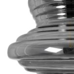 GLOBOSTAR® CORTE 206-0028 Μοντέρνο Κρεμαστό Φωτιστικό Οροφής με Ντουί 1 x E27 AC 220-240V IP20 - Μαύρο Φιμέ - Μ25 x Π25 x Υ30cm - Image 9