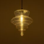 GLOBOSTAR® CORTE 206-0029 Μοντέρνο Κρεμαστό Φωτιστικό Οροφής με Ντουί 1 x E27 AC 220-240V IP20 - Mελί - Μ25 x Π25 x Υ30cm - Image 3