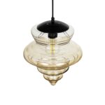 GLOBOSTAR® CORTE 206-0029 Μοντέρνο Κρεμαστό Φωτιστικό Οροφής με Ντουί 1 x E27 AC 220-240V IP20 - Mελί - Μ25 x Π25 x Υ30cm - Image 7