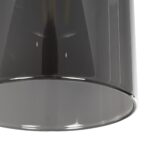 GLOBOSTAR® TUBE 206-0030 Μοντέρνο Κρεμαστό Φωτιστικό Οροφής με Ντουί 1 x E27 AC 220-240V IP20 - Μαύρο Φιμέ - Μ10 x Π10 x Υ24cm - Image 8