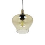 GLOBOSTAR® OVOCE 206-0033 Μοντέρνο Κρεμαστό Φωτιστικό Οροφής με Ντουί 1 x E27 AC 220-240V IP20 - Mελί - Μ20 x Π20 x Υ22cm - Image 6