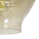 GLOBOSTAR® OVOCE 206-0033 Μοντέρνο Κρεμαστό Φωτιστικό Οροφής με Ντουί 1 x E27 AC 220-240V IP20 - Mελί - Μ20 x Π20 x Υ22cm - Image 8