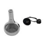 GLOBOSTAR® ΤΟΝΕ 206-0034 Μοντέρνο Κρεμαστό Φωτιστικό Οροφής με Ντουί 1 x E27 AC 220-240V IP20 - Μαύρο Φιμέ - Μ20 x Π20 x Υ36cm - Image 12