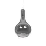 GLOBOSTAR® ΤΟΝΕ 206-0034 Μοντέρνο Κρεμαστό Φωτιστικό Οροφής με Ντουί 1 x E27 AC 220-240V IP20 - Μαύρο Φιμέ - Μ20 x Π20 x Υ36cm - Image 6