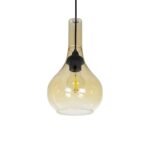 GLOBOSTAR® ΤΟΝΕ 206-0035 Μοντέρνο Κρεμαστό Φωτιστικό Οροφής με Ντουί 1 x E27 AC 220-240V IP20 - Mελί - Μ20 x Π20 x Υ36cm