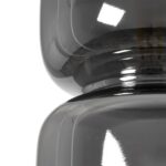 GLOBOSTAR® PIAGE 206-0036 Μοντέρνο Κρεμαστό Φωτιστικό Οροφής με Ντουί 1 x E27 AC 220-240V IP20 - Μαύρο Φιμέ - Μ18 x Π18 x Υ31cm - Image 9