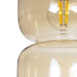 GLOBOSTAR® PIAGE 206-0037 Μοντέρνο Κρεμαστό Φωτιστικό Οροφής με Ντουί 1 x E27 AC 220-240V IP20 - Mελί - Μ17 x Π17 x Υ25cm - Image 9