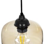 GLOBOSTAR® PIAGE 206-0037 Μοντέρνο Κρεμαστό Φωτιστικό Οροφής με Ντουί 1 x E27 AC 220-240V IP20 - Mελί - Μ17 x Π17 x Υ25cm - Image 10