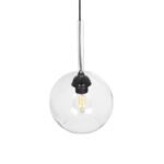 GLOBOSTAR® MPRALA 206-0038 Μοντέρνο Κρεμαστό Φωτιστικό Οροφής με Ντουί 1 x E27 AC 220-240V IP20 - Διάφανο - Μ20 x Π20 x Υ18cm - Image 7