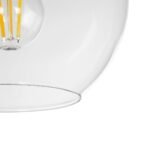 GLOBOSTAR® MPRALA 206-0038 Μοντέρνο Κρεμαστό Φωτιστικό Οροφής με Ντουί 1 x E27 AC 220-240V IP20 - Διάφανο - Μ20 x Π20 x Υ18cm - Image 8