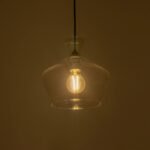 GLOBOSTAR® BOHEMIA 206-0039 Μοντέρνο Κρεμαστό Φωτιστικό Οροφής με Ντουί 1 x E27 AC 220-240V IP20 - Διάφανο - Μ22 x Π22 x Υ22cm - Image 3