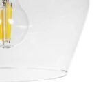 GLOBOSTAR® BOHEMIA 206-0039 Μοντέρνο Κρεμαστό Φωτιστικό Οροφής με Ντουί 1 x E27 AC 220-240V IP20 - Διάφανο - Μ22 x Π22 x Υ22cm - Image 8