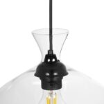 GLOBOSTAR® BOHEMIA 206-0039 Μοντέρνο Κρεμαστό Φωτιστικό Οροφής με Ντουί 1 x E27 AC 220-240V IP20 - Διάφανο - Μ22 x Π22 x Υ22cm - Image 9