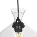 GLOBOSTAR® BOHEMIA 206-0040 Μοντέρνο Κρεμαστό Φωτιστικό Οροφής με Ντουί 1 x E27 AC 220-240V IP20 - Διάφανο - Μ20 x Π20 x Υ32cm - Image 9