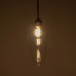 GLOBOSTAR® BOHEMIA 206-0041 Μοντέρνο Κρεμαστό Φωτιστικό Οροφής με Ντουί 1 x E27 AC 220-240V IP20 - Διάφανο - Μ15 x Π15 x Υ40cm - Image 3