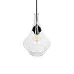 GLOBOSTAR® TORU 206-0042 Μοντέρνο Κρεμαστό Φωτιστικό Οροφής με Ντουί 1 x E27 AC 220-240V IP20 - Διάφανο - Μ20 x Π20 x Υ31cm - Image 7