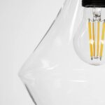 GLOBOSTAR® TORU 206-0042 Μοντέρνο Κρεμαστό Φωτιστικό Οροφής με Ντουί 1 x E27 AC 220-240V IP20 - Διάφανο - Μ20 x Π20 x Υ31cm - Image 9