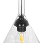 GLOBOSTAR® BALU 206-0043 Μοντέρνο Κρεμαστό Φωτιστικό Οροφής με Ντουί 1 x E27 AC 220-240V IP20 - Διάφανο - Μ20 x Π20 x Υ42cm - Image 9