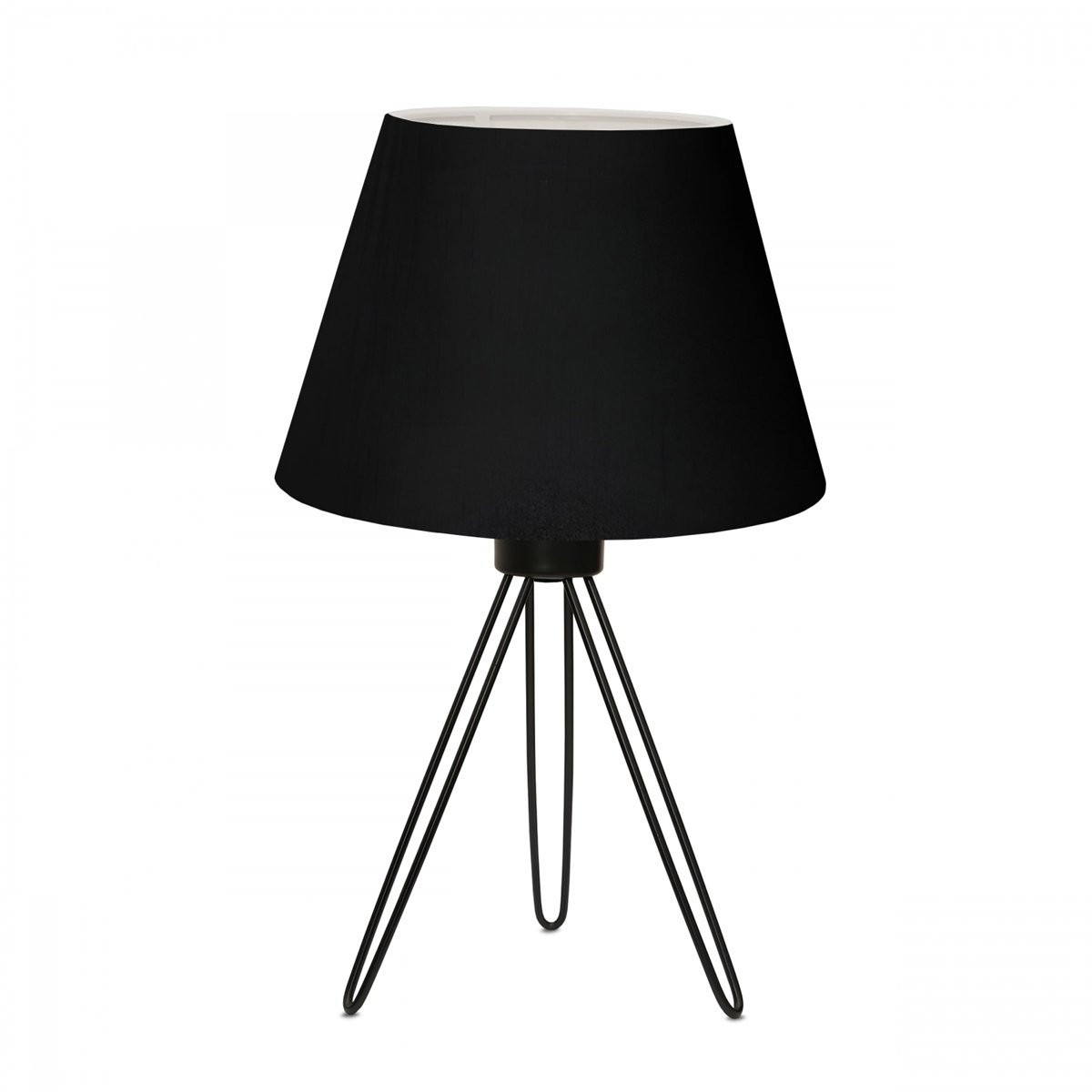 227760__0 GLOBOSTAR® TRIP 204-0086 Μοντέρνο Επιτραπέζιο Φωτιστικό Πορτατίφ με Ντουί 1 x E27 AC 220-240V IP20 - Μαύρο - Μ22 x Π22 x Υ33cm - Image 1