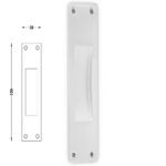 Χούφτα για Συρόμενες Πόρτες Χωρις Τρύπα - Λευκό Ματ 232-3 Perfect