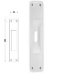 Χούφτα Συρόμενης Πόρτας Με Τρύπα -  Λευκό Ματ 232-3 Perfect