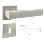 Πόμολο Πόρτας με Ροζέτα Perfect 244 - Νίκελ Ματ - Κομψό και σύγχρονο design - Image 2