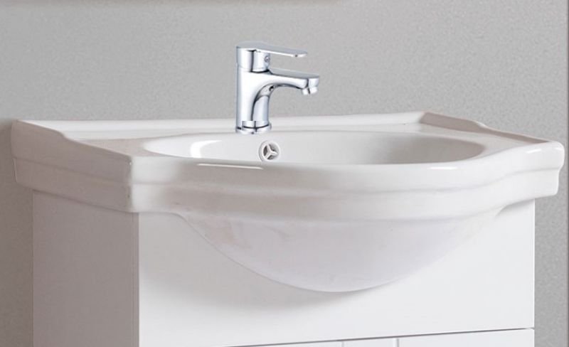 27-8002 MOMENTO - ΝΙΠΤΗΡΑΣ ΠΟΡΣΕΛΑΝΗΣ 60*43*84h ΛΕΥΚΟ - Image 1