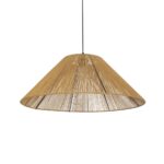 GLOBOSTAR® HATA 205-0037 Boho Κρεμαστό Φωτιστικό Οροφής με Ντουί 1 x E27 AC 220-240V IP20 - Μπεζ - M60 x Π60 x Υ27cm - Image 2