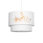 GLOBOSTAR® GIRAFFE 204-0007 Παιδικό Κρεμαστό Φωτιστικό Οροφής με Ντουί 1 x E27 AC 220-240V IP20 - Πολύχρωμο - Μ30 x Π30 x Υ24cm - Image 2