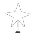 GLOBOSTAR® XMAS-STAR-BIG Χριστουγεννιάτικο Διακοσμητικό Φωτιστικό LED 19,5W 780lm 360° AC 220-240V Αδιάβροχο IP65 Θερμό Λευκό 2700K - Μαύρο & Διάφανο - M114 x Π25 x Υ132cm - 2 Χρόνια Εγγύηση - Image 2