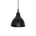 GLOBOSTAR® RADE 203-0124 Μοντέρνο Κρεμαστό Φωτιστικό Οροφής με Ντουί 1 x E27 AC 220-240V IP20 - Μαύρο & Χάλκινο - Μ18.5 x Π18.5 x Υ23cm - Image 2