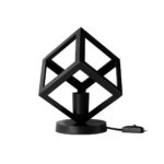 GLOBOSTAR® DISE 203-0272 Μοντέρνο Επιτραπέζιο Φωτιστικό Πορτατίφ με Ντουί 1 x E27 AC 220-240V IP20 - Μαύρο - Μ28 x Π28 x Υ29cm - Image 2