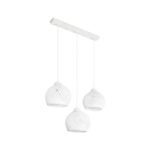 GLOBOSTAR® YASAM 203-0027 Vintage Κρεμαστό Φωτιστικό Οροφής με Ντουί 3 x E27 AC 220-240V IP20 - Λευκό - Μ45 x Π18 x Υ30cm - Image 2