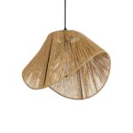 GLOBOSTAR® ECLAIR 205-0030 Boho Κρεμαστό Φωτιστικό Οροφής με Ντουί 1 x E27 AC 220-240V IP20 - Μπεζ - M41 x Π27 x Υ29cm - Image 2