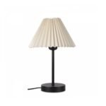GLOBOSTAR® ORACLE 204-0156 Μοντέρνο Επιτραπέζιο Φωτιστικό Πορτατίφ με Ντουί 1 x E27 AC 220-240V IP20 - Μαύρο & Μπεζ - Μ22 x Π22 x Υ36cm - Image 2