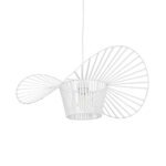 GLOBOSTAR® LUMINOVA 61465 Μοντέρνο Κρεμαστό Φωτιστικό Οροφής με Ντουί 1 x E27 AC 220-240V IP20 - Λευκό - Μ60 x Π60 x Υ25cm - Image 2