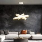 kelvo® VENOM 61189-DECO Μοντέρνο Κρεμαστό Φωτιστικό Οροφής LED 120W 14158lm 120° AC 220-240V IP20 Ρυθμιζόμενο Λευκό CCT με Χειριστήριο από 2700K έως 6000K Dimmable - Lumileds SMD Chip - Λευκό Ματ - Μ80 x Π80 x Υ60cm - 3 Χρόνια Εγγύηση