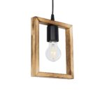 GLOBOSTAR® EDISON 203-0020 Vintage Κρεμαστό Φωτιστικό Οροφής με Ντουί 1 x E27 AC 220-240V IP20 - Μπεζ & Μαύρο - Μ19 x Π5 x Υ22cm - Image 2