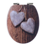 Κάλυμμα λεκάνης mdf soft close με ανοξείδωτους μεντεσέδες 37,5 χ46 cm Eurocasa