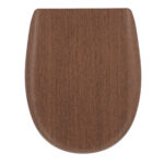 Κάλυμμα λεκάνης χυτό δρύινο παραλληλόγραμμο με ανοξείδωτους μεντεσέδες 35X44 cm  Eurocasa