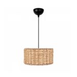 GLOBOSTAR® POMEGRANDE 204-0157 Boho Κρεμαστό Φωτιστικό Οροφής με Ντουί 1 x E27 AC 220-240V IP20 - Μπεζ - Μ30 x Π30 x Υ16cm - Image 2