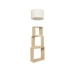 GLOBOSTAR® LUMO 201-0071 Μοντέρνο Επιδαπέδιο Φωτιστικό με Ντουί 1 x E27 AC 220-240V IP20 - Μπεζ - Μ37 x Π36 x Υ136cm - Image 2