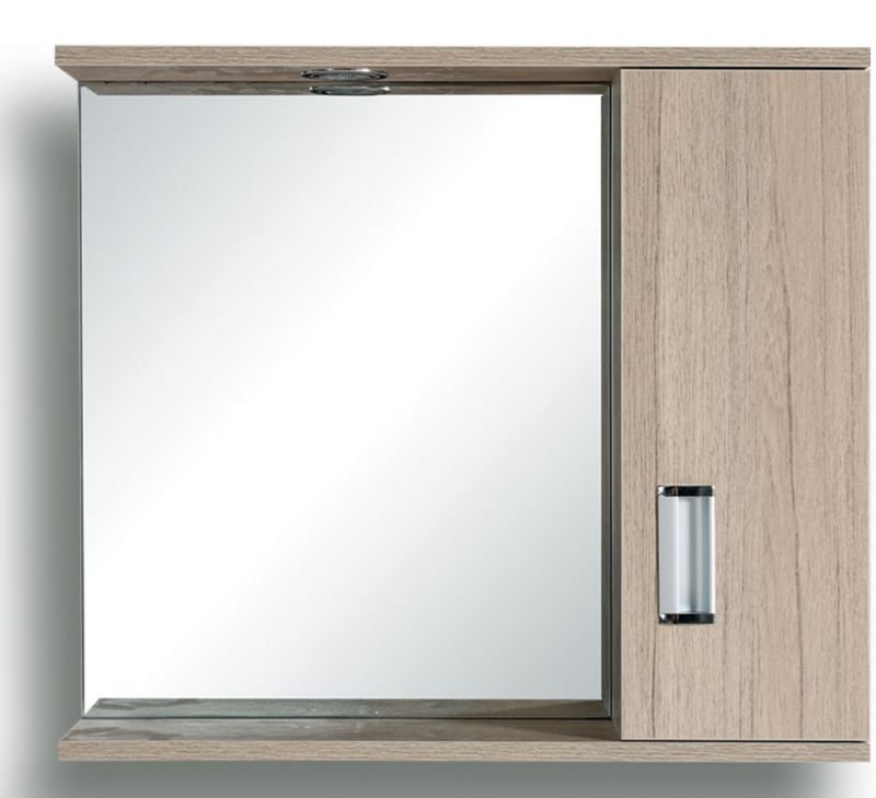 48-0007 FINO - ΕΡΜΑΡΙΟ PVC 62*55*13.5 ΜΕ ΕΝΑ ΦΩΣ ZEBRA - Image 1