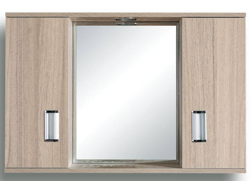 48-0008 FINO II - ΕΡΜΑΡΙΟ PVC 72*55*13.5 ΜΕ ΕΝΑ ΦΩΣ ZEBRA - Image 1